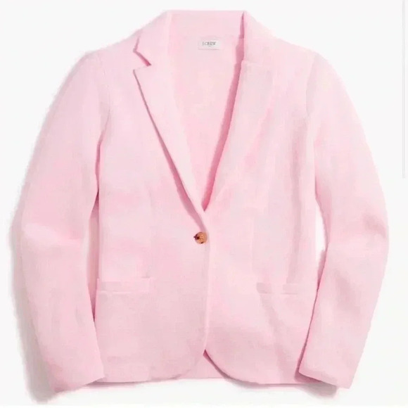 J. Crew Schoolboy Soft Pink Sweater Blazer Size Petite Small - Picture 10 of 10